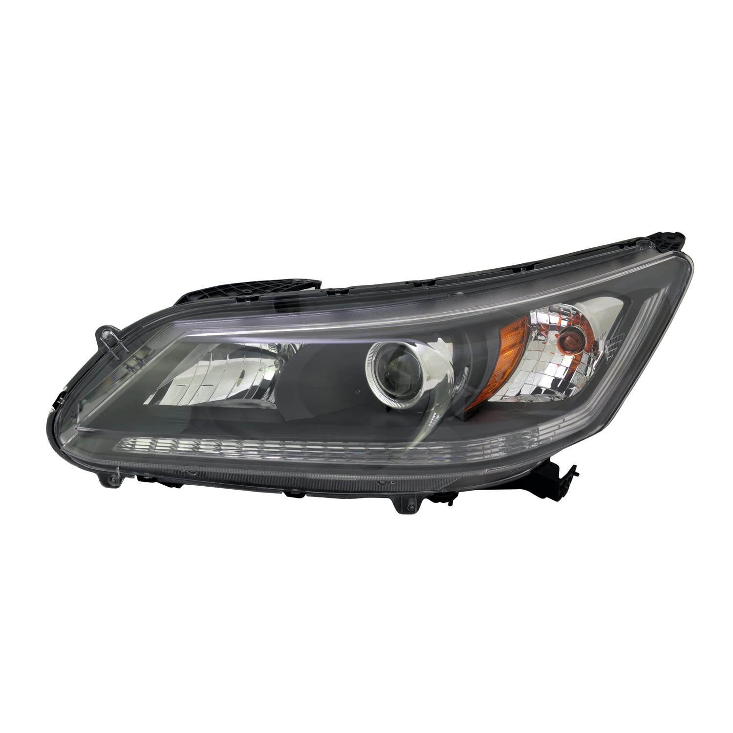 Left TYC Headlight Assembly Compatible with 2013-2015 Honda Accord
