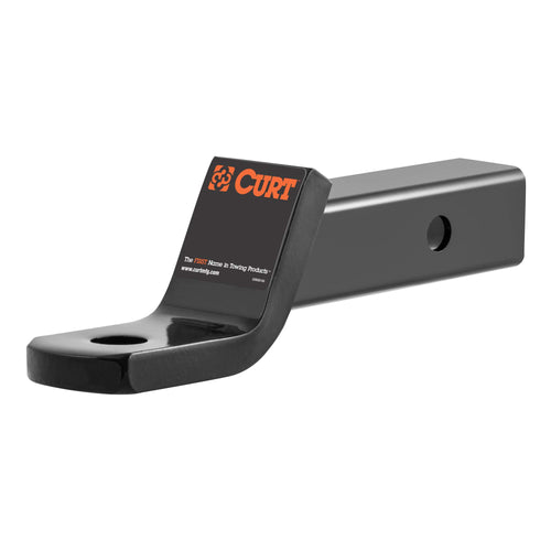 CURT 45030 Trailer Hitch Ball Mount Class 3, Fits 2-Inch Receiver, 7,500 lbs, 1-Inch Hole, 2-In Drop, 3/4-Inch Rise