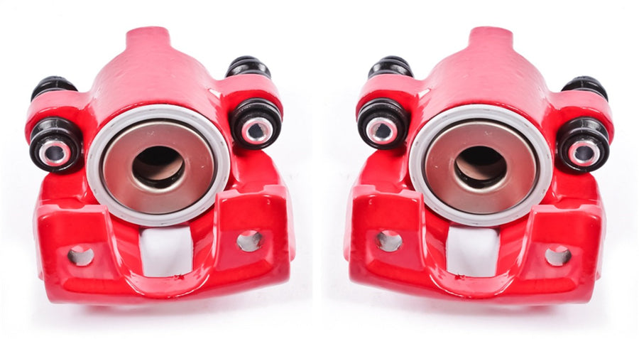 Power Stop S4678 Rear Pair of High-Temp Red Powder Coated Calipers for Expedition, F-150, F-150 Heritage, F-250, Blackwood, Navigator, Town Car [Model Specific]