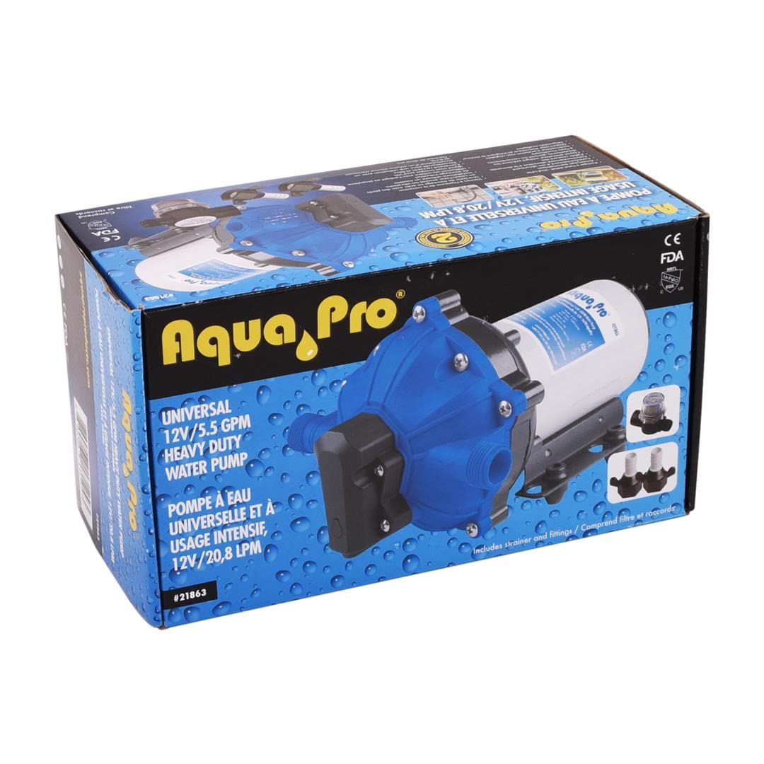 5.5 Gpm Aqua Pro 21863 Water Pump 12v