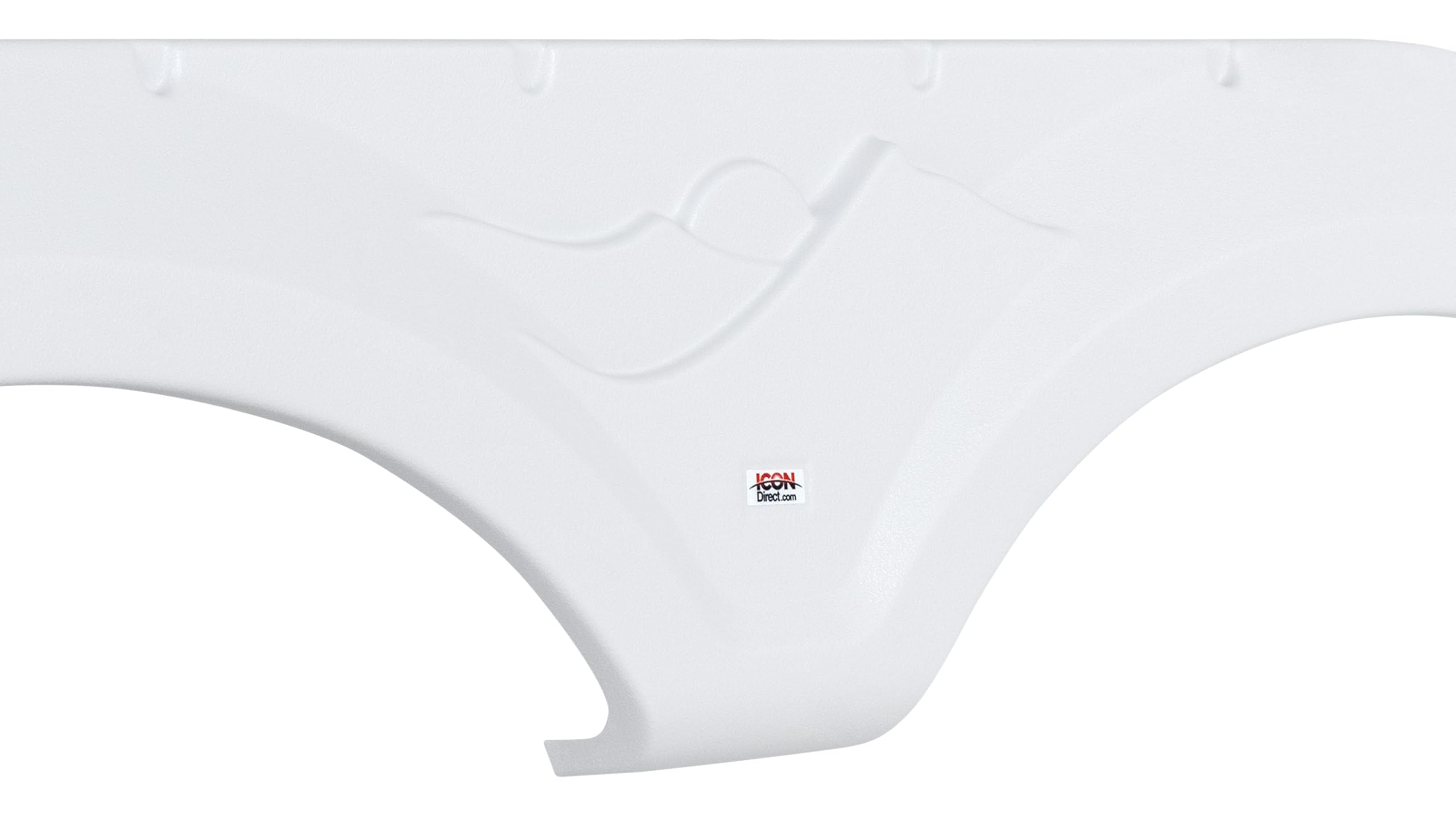 ICON Fender Skirt 14492, Tandem, Keystone, FS2256, Polar White