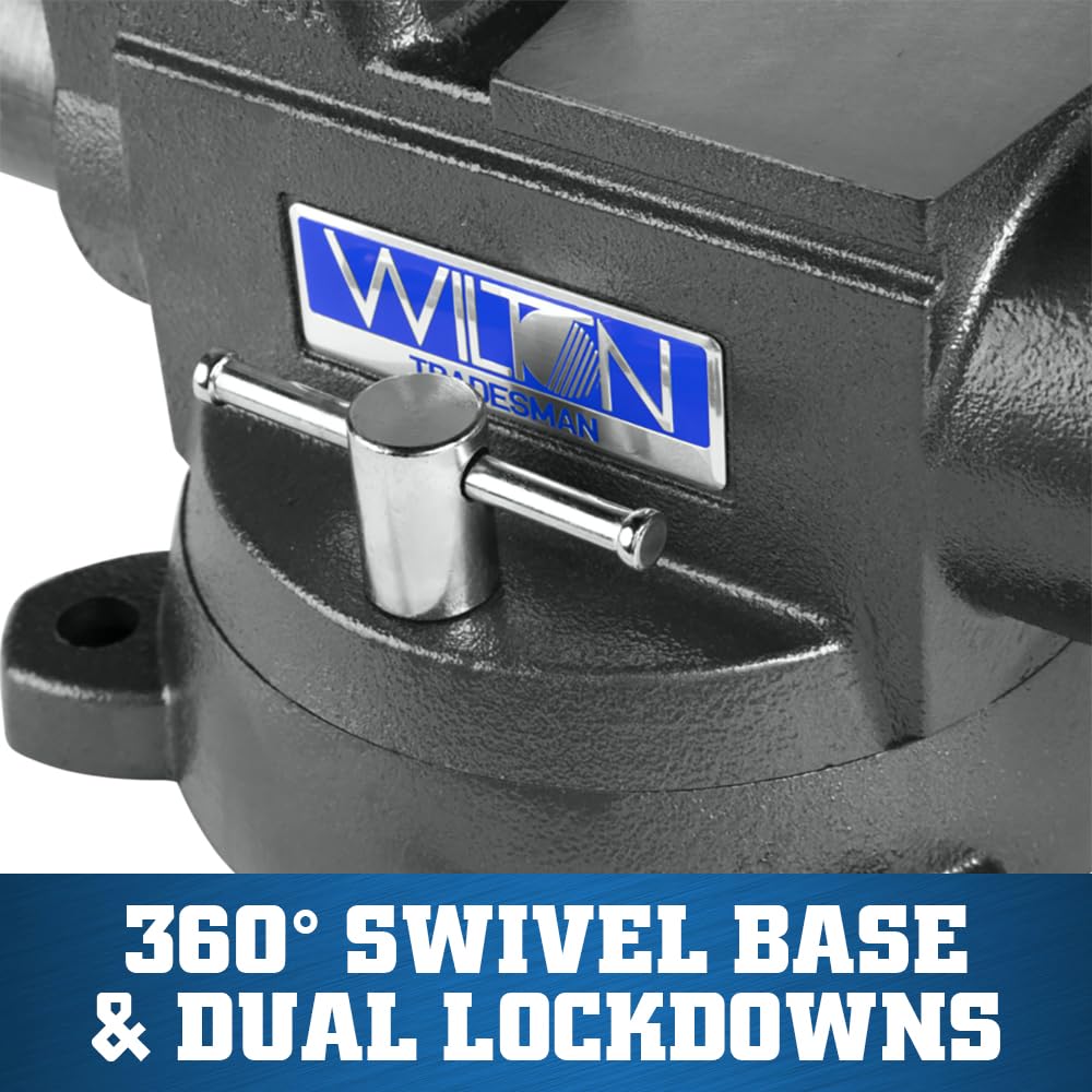 Tradesman Wilton XC Bench Vise, 8" Jaw Width, 6-3/4" Max Jaw Opening, 4-3/4" Throat (Model 1780XC)