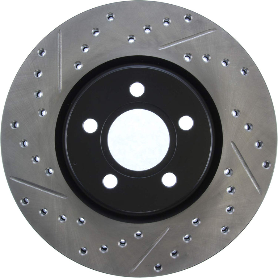 Front Right StopTech 127.63053R Sport Drilled/Slotted Brake Rotor