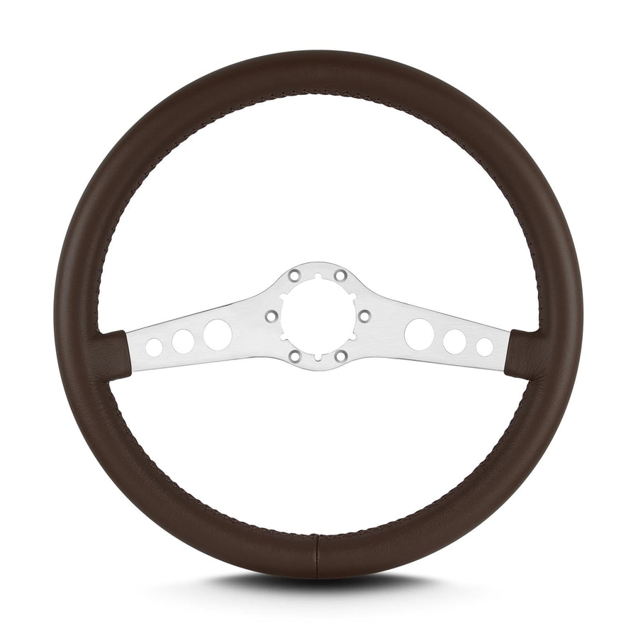 Lecarra 14" Brushed Ss Standard Grip Brown 65502