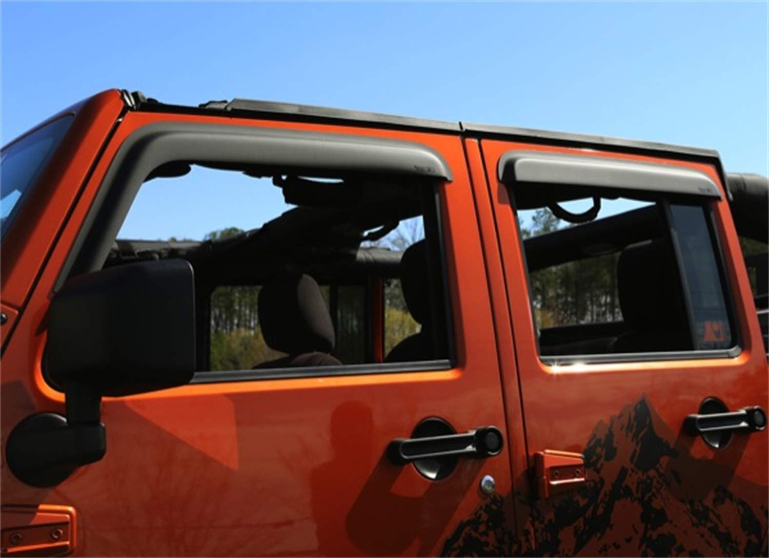 Window Visors 4 Door for Jeep Wrangler Jk (2007-2014)