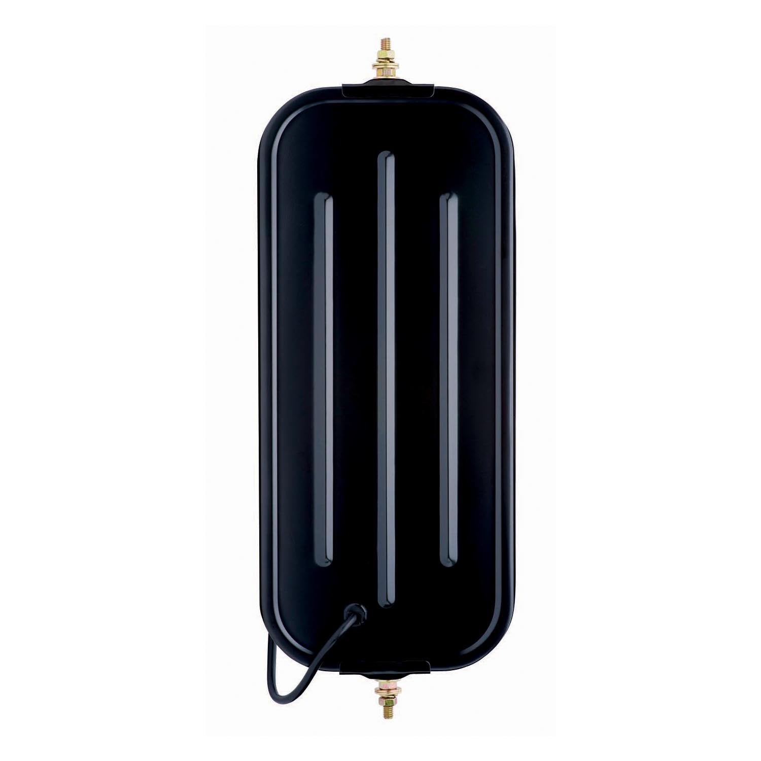 West Coast Fit System RH072BH 7" x 16" Black Ribbed-Back Mirror Head