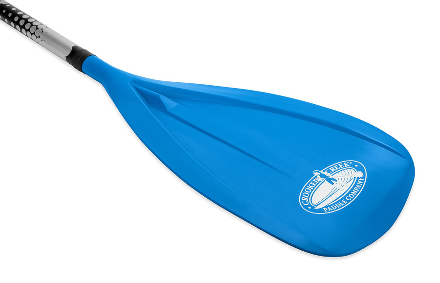 CROOKED CREEK 3-piece Adjustable SUP Paddle with Mesh Bag - Outdoor Products Adjusts from 67-inches to 86-inches (50492), Blue
