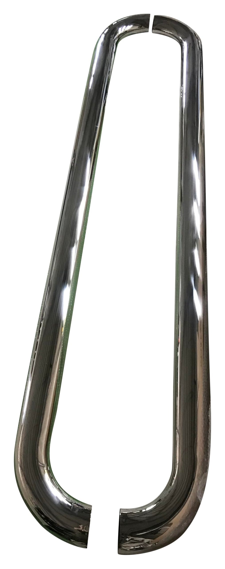 Nerf Bars TrailFX Fits Ford F-150 SuperCrew 2015-2025 Polished Marine-Grade Stainless Steel 4 Inch Oval Bent Side Steps with Slip-Resistant Molded Step Pads Rocker Panel Mount Set of 2 Running Boards
