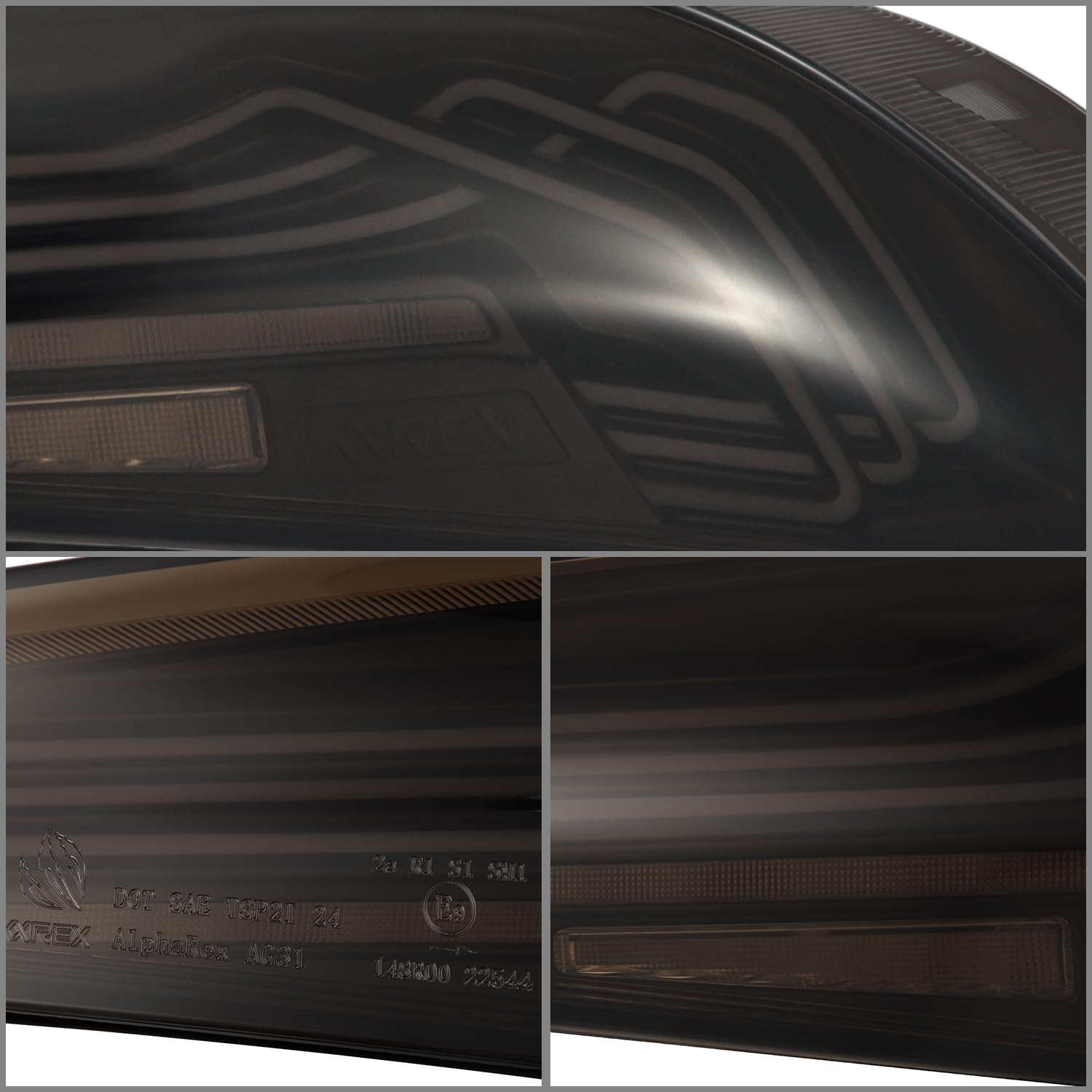 Alpharex LED Tail Lights LUXX-Series Compatible With 20-25 Supra CSL Laser Style Alpha-Black