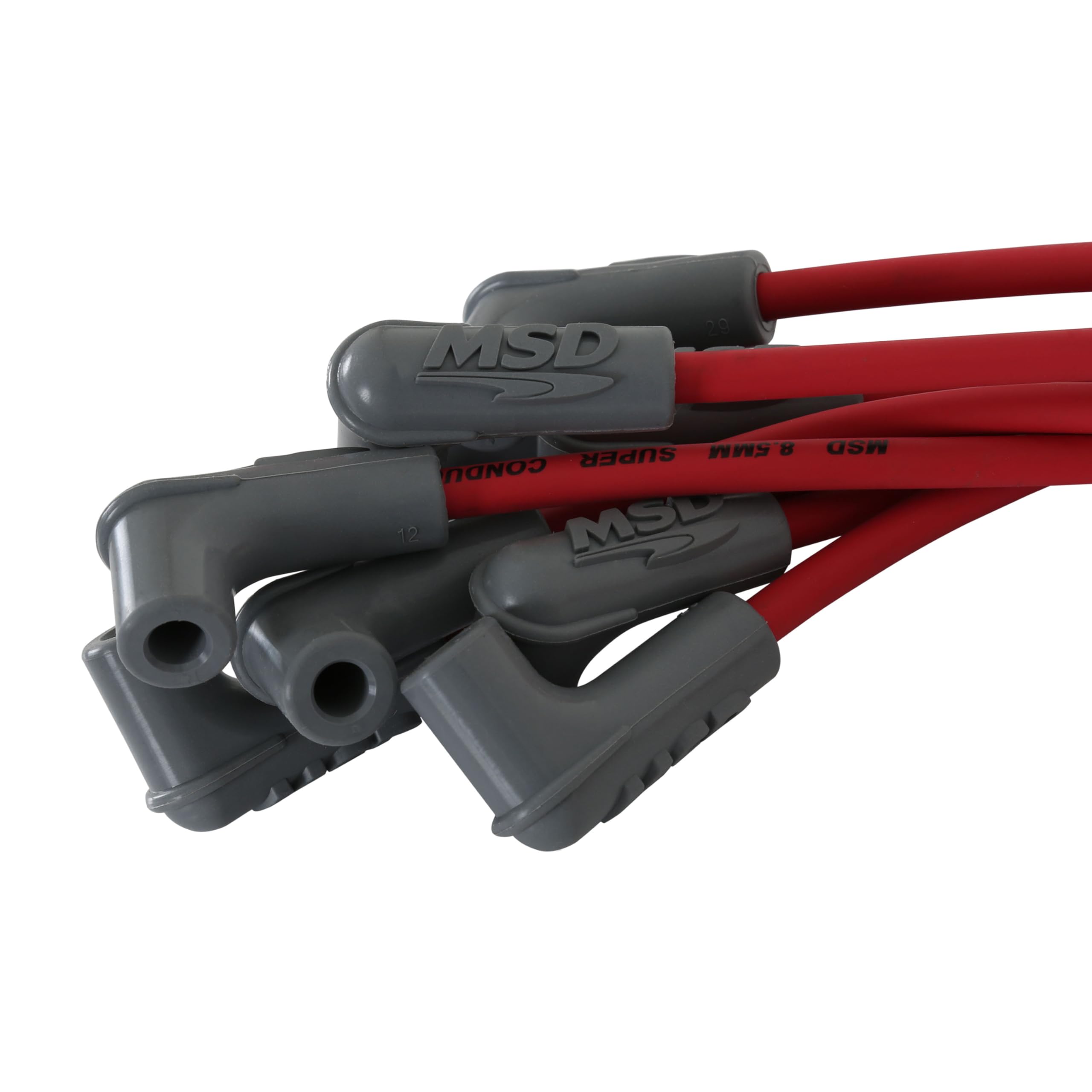 Super Conductor MSD 32159 Spark Plug Wire Set, Red