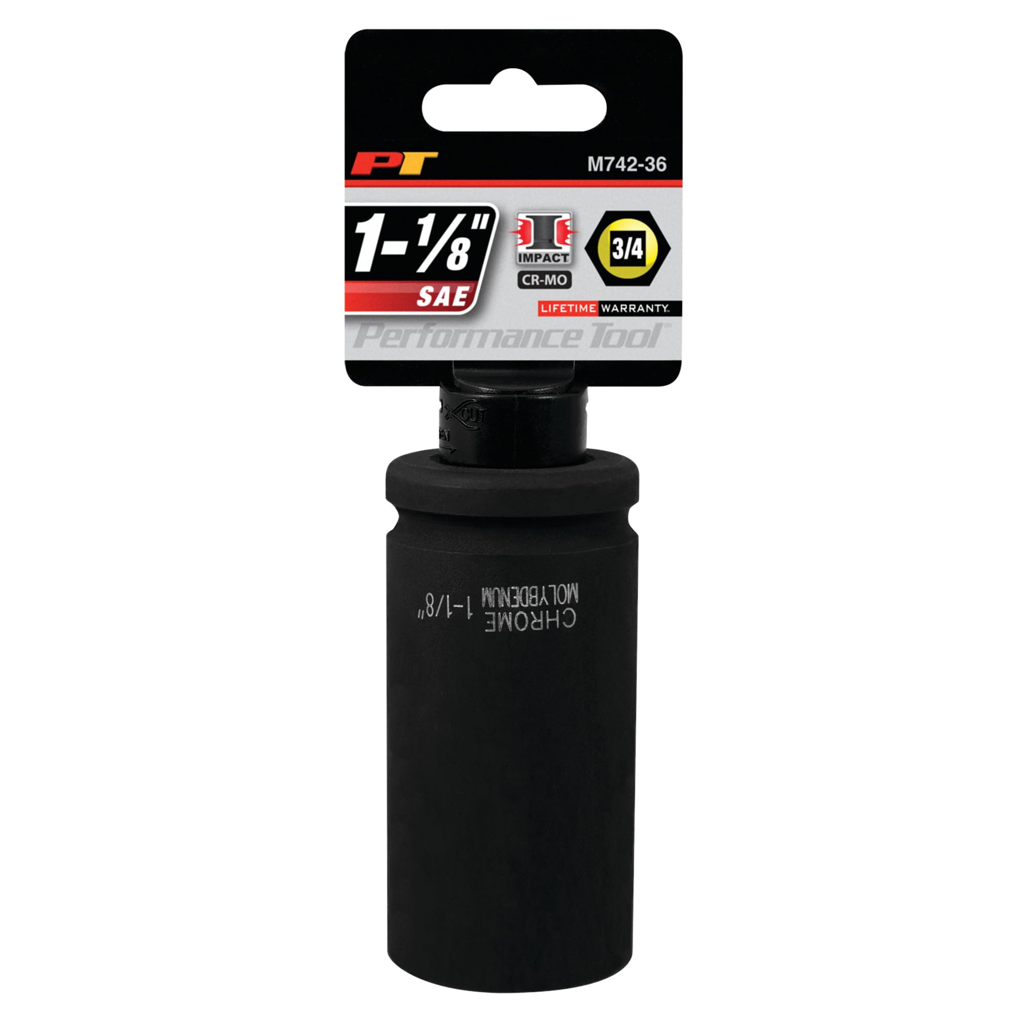 M742-36 Performance Tool 3/4-Inch Diameter 1-1/8-Inch Deep Wall Impact Socket