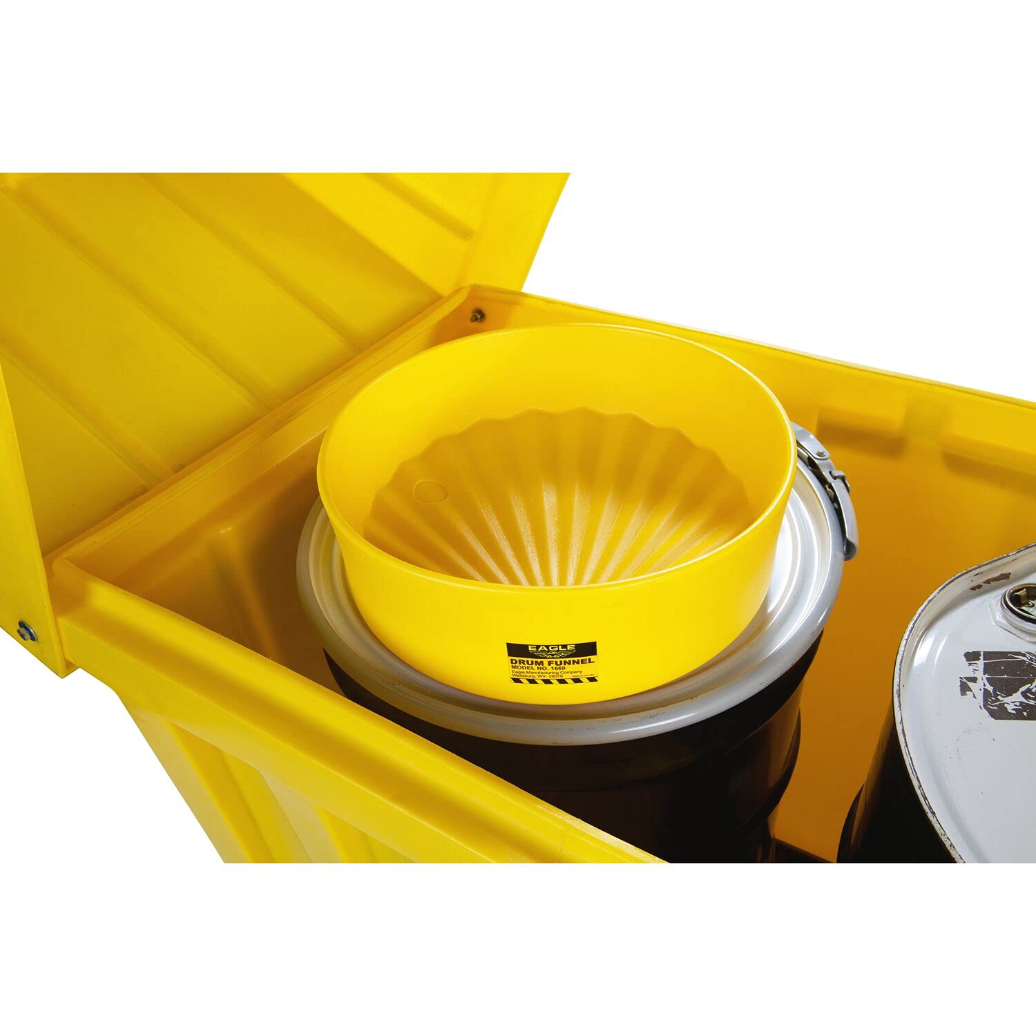 1628 Eagle High Profile Workstation with Cover, 2 Drum, 60" Width x 64" Height x 34" Depth, 220 Gallon Capacity