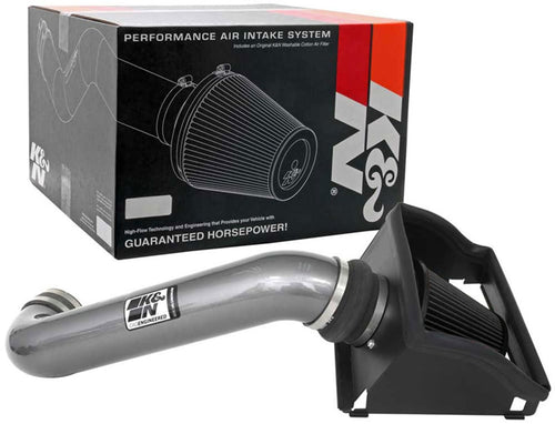 Cold Air Intake System K&N: Dry-Flow Air Filter, Increase Performance & Towing: Compatible with 2021-2024 FORD: F150, 30-2616KC