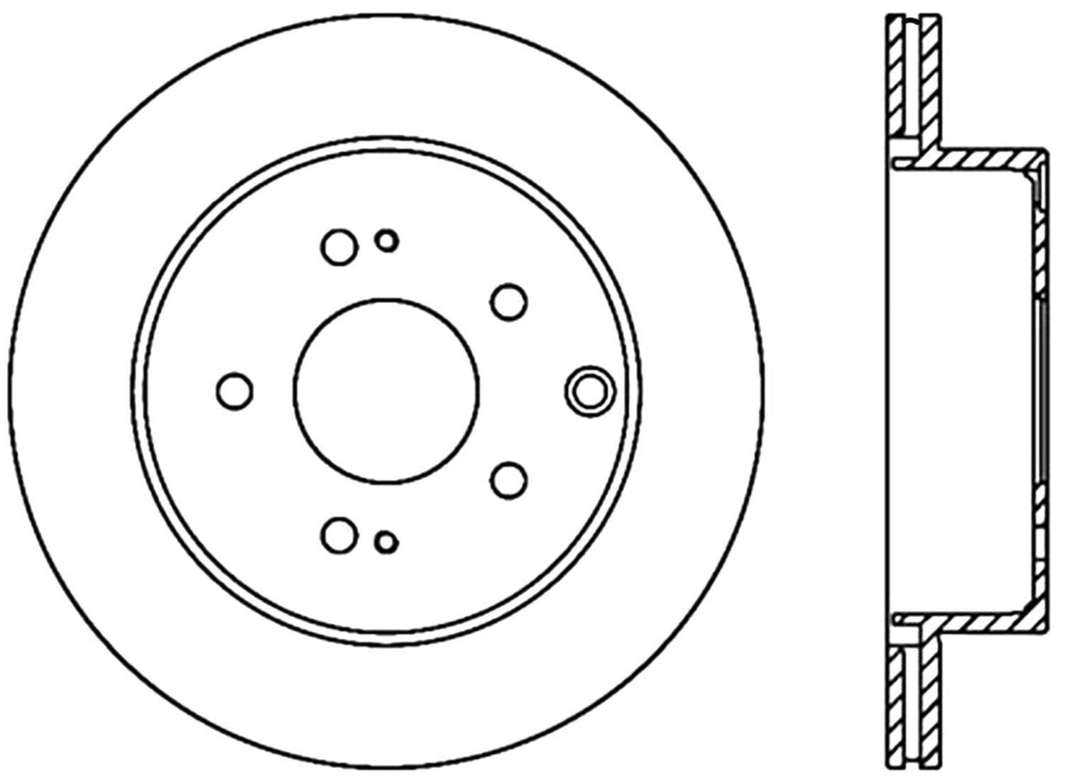 120.46072 Centric Parts Premium Brake Rotor