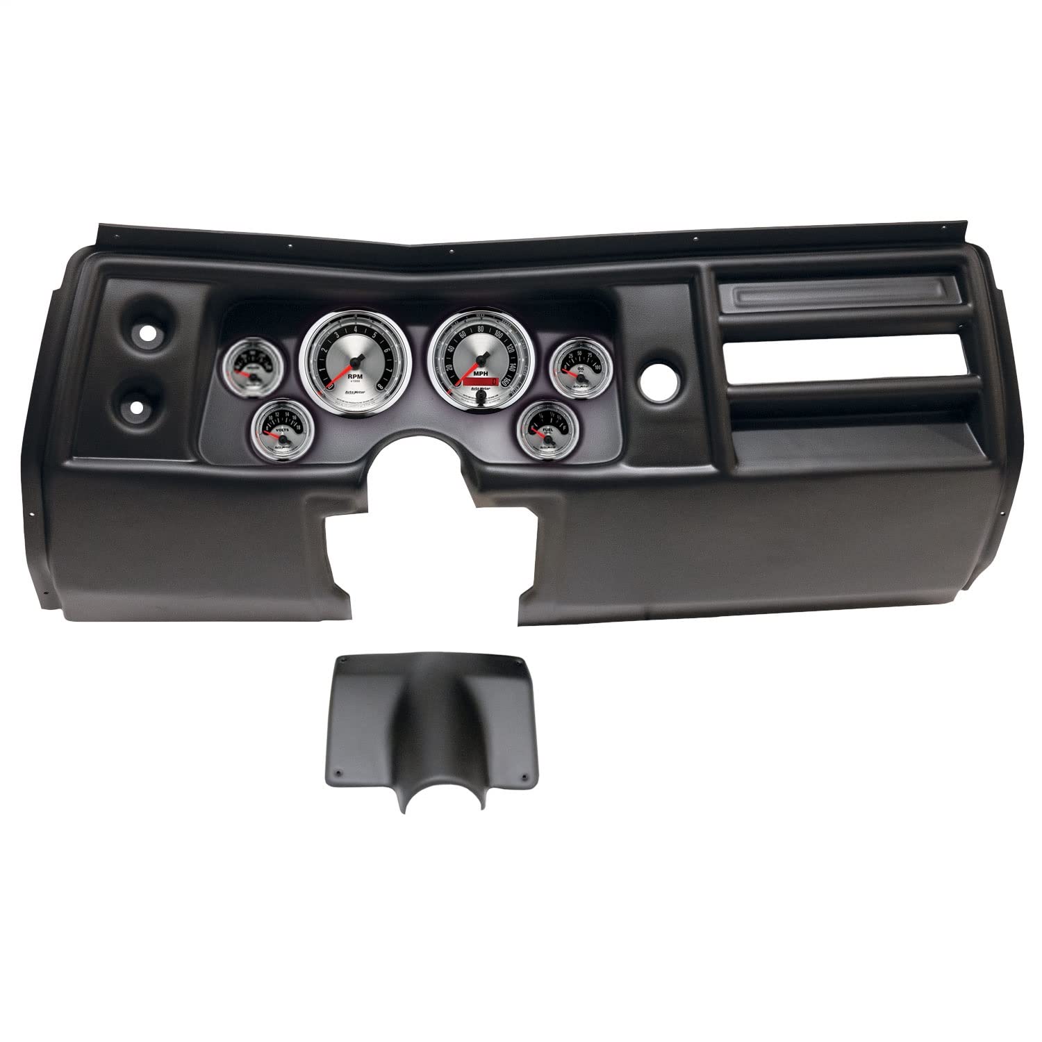 AutoMeter Dash Kit Direct Fit, (3 3/8" X2, 2 1/16" X4), Chevy Chevelle No Vent 68, American Muscle (2901-01)
