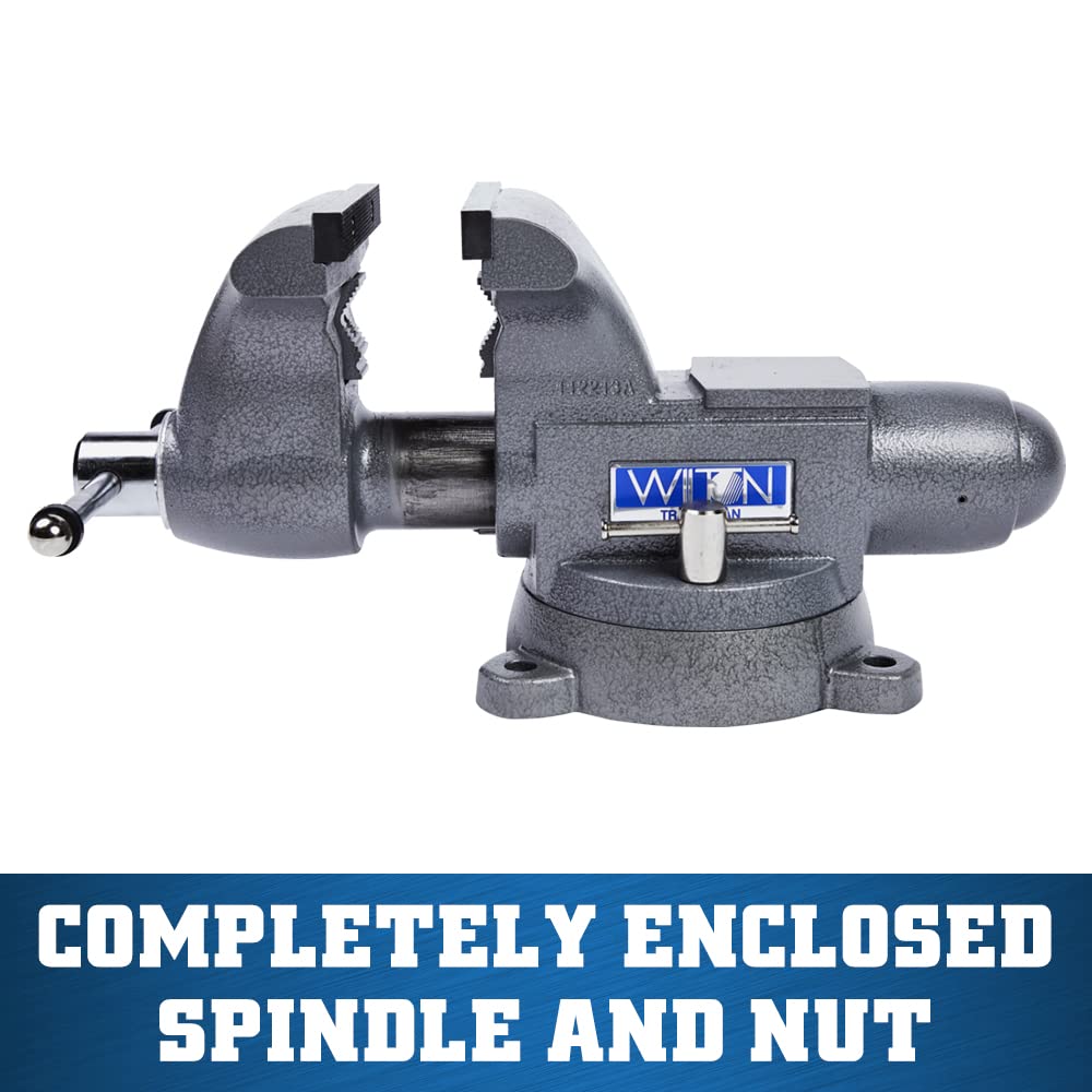 Tradesman Wilton Bench Vise, 8" Jaw Width, 6-3/4" Max Jaw Opening, 4-3/4" Throat (Model 1780A)