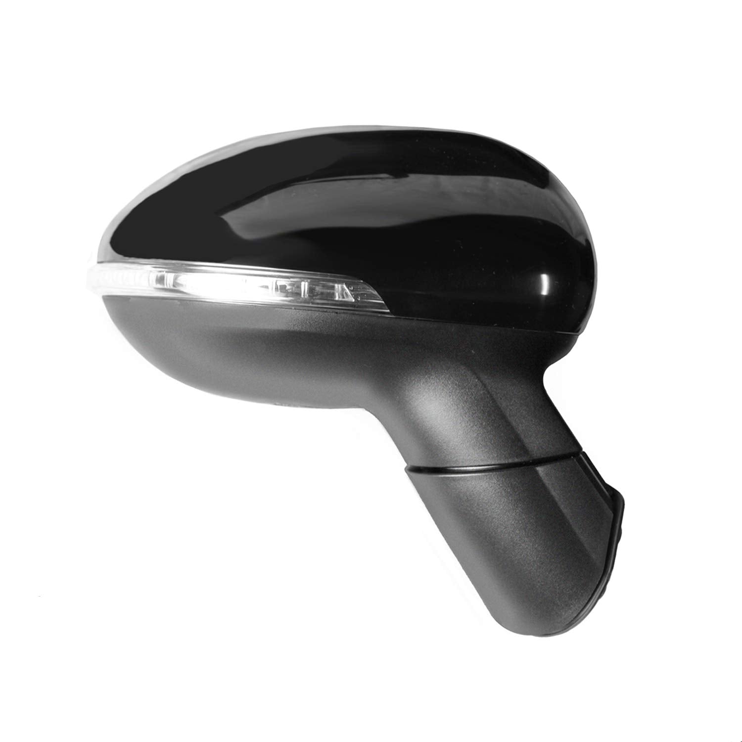 KIA Rio Sedan Passenger Side Mirror, Rio 5 Wagon, textured black w/PTM cover, w/turn signal, power folding), R, Heated Power