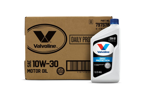10W-30 Valvoline Daily Protection Conventional Motor Oil 1 QT, Case of 6