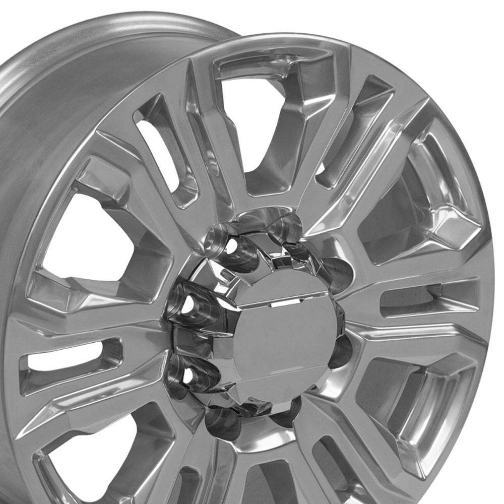 20 Inch OE Wheels CV70A Rim Fits Sierra 2500/3500 Denali Style 8x165.1 20x8.5 Polished - Hollander 5957 (1)