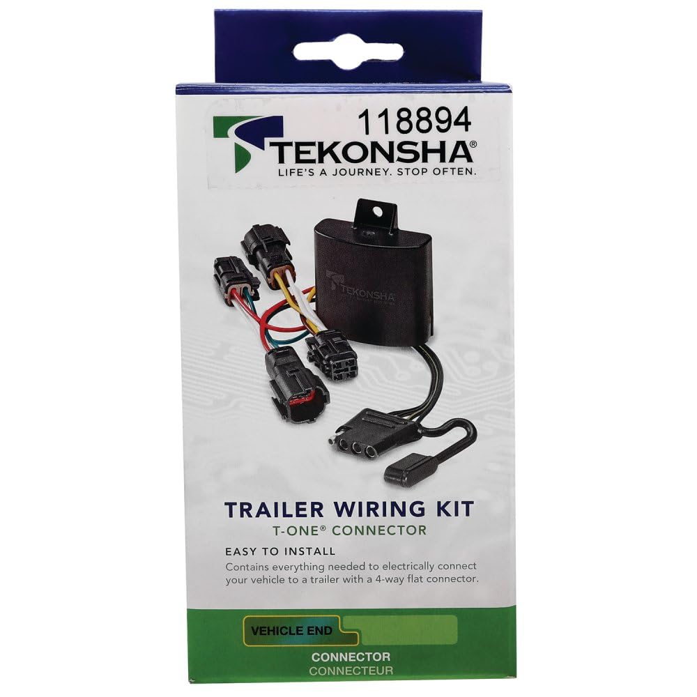 T-One TEKONSHA 118894 Custom Harness, 4-Way Flat, w/Circuit Protected ModuLite HD Module, Compatible with 2024-2025 Buick Encore GX.0