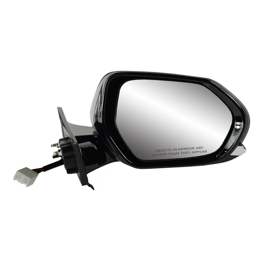 Side Passenger Mirror for Toyota Prius Hatchback, Textured Black w/PTM Cover, Foldaway, Does not Apply to Prius C Hatchback, Heated Power