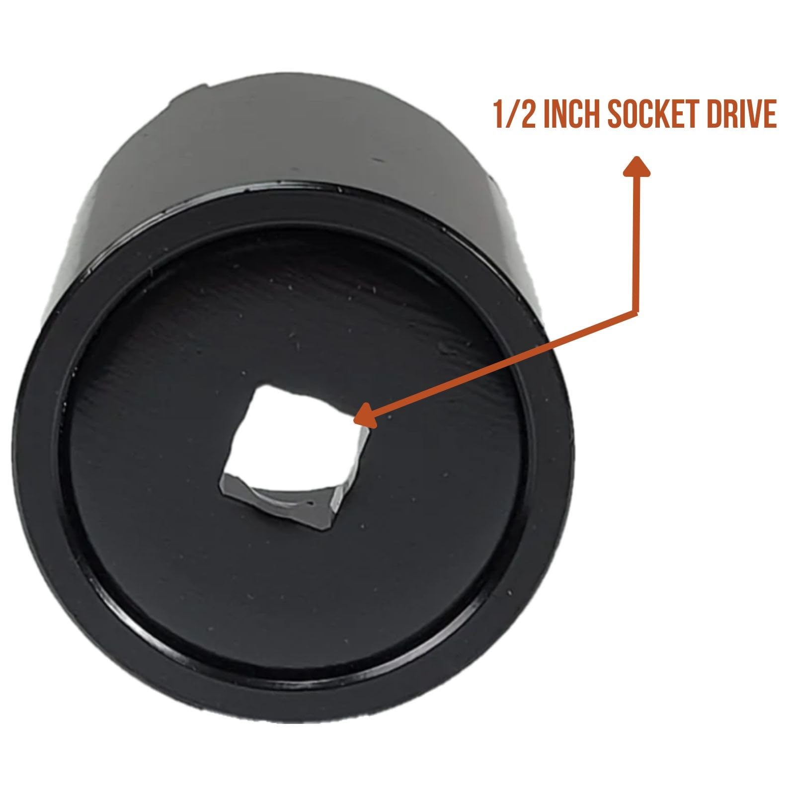Mile Marker Single Black 15002-01 4 Prong Axel Spindle Nut Socket Tool for Installation & Removal of Front Spindle Axle Nuts - 1/2" Socket Drive - Made from Steel