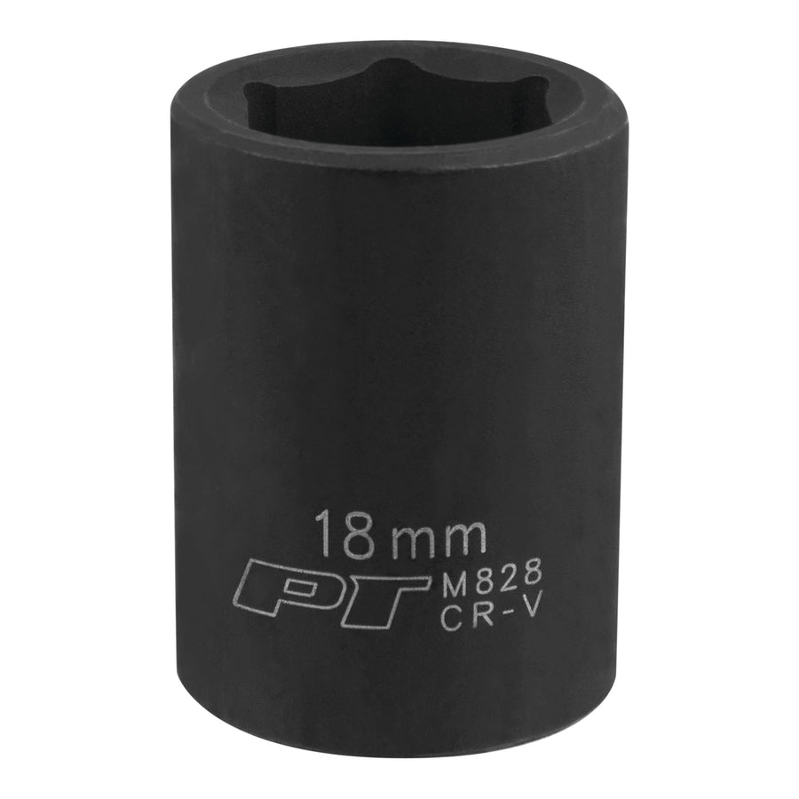 1/2 Drive Performance Tool M828 18mm 6Point Impact Socket, 1 Pack
