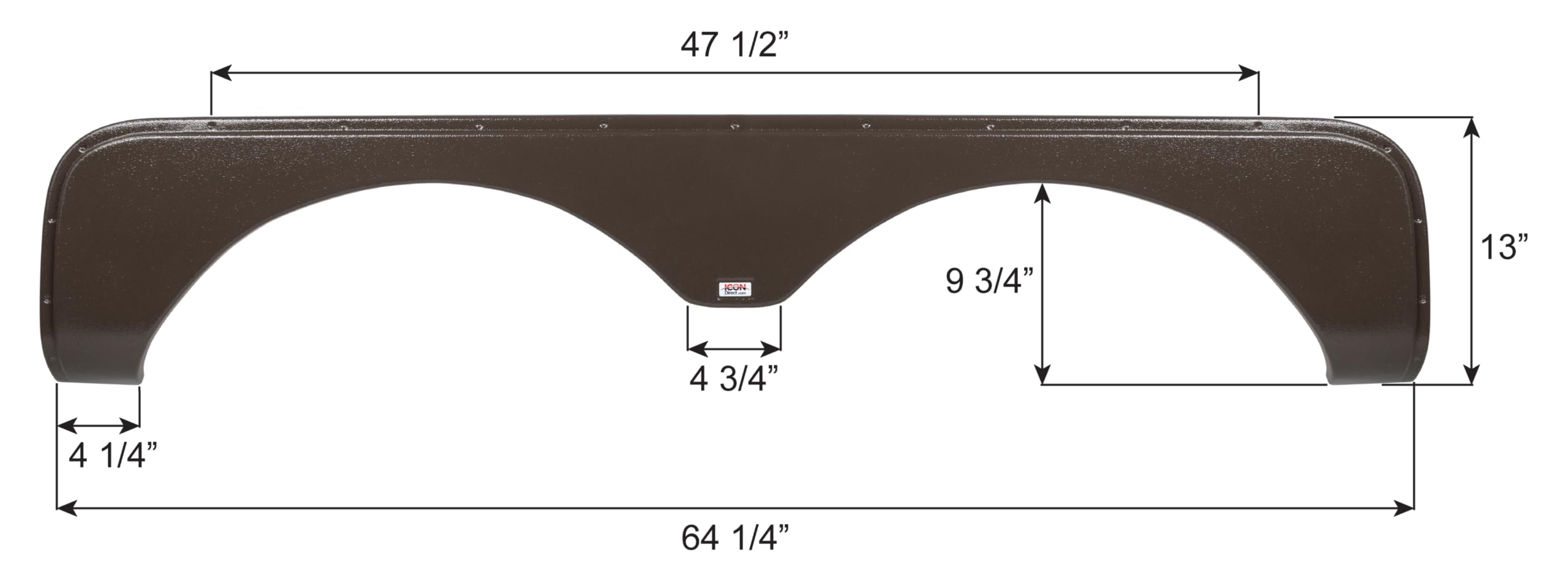 Fender Skirt ICON, Tandem, Forest River, FS2773, Winchester Brown