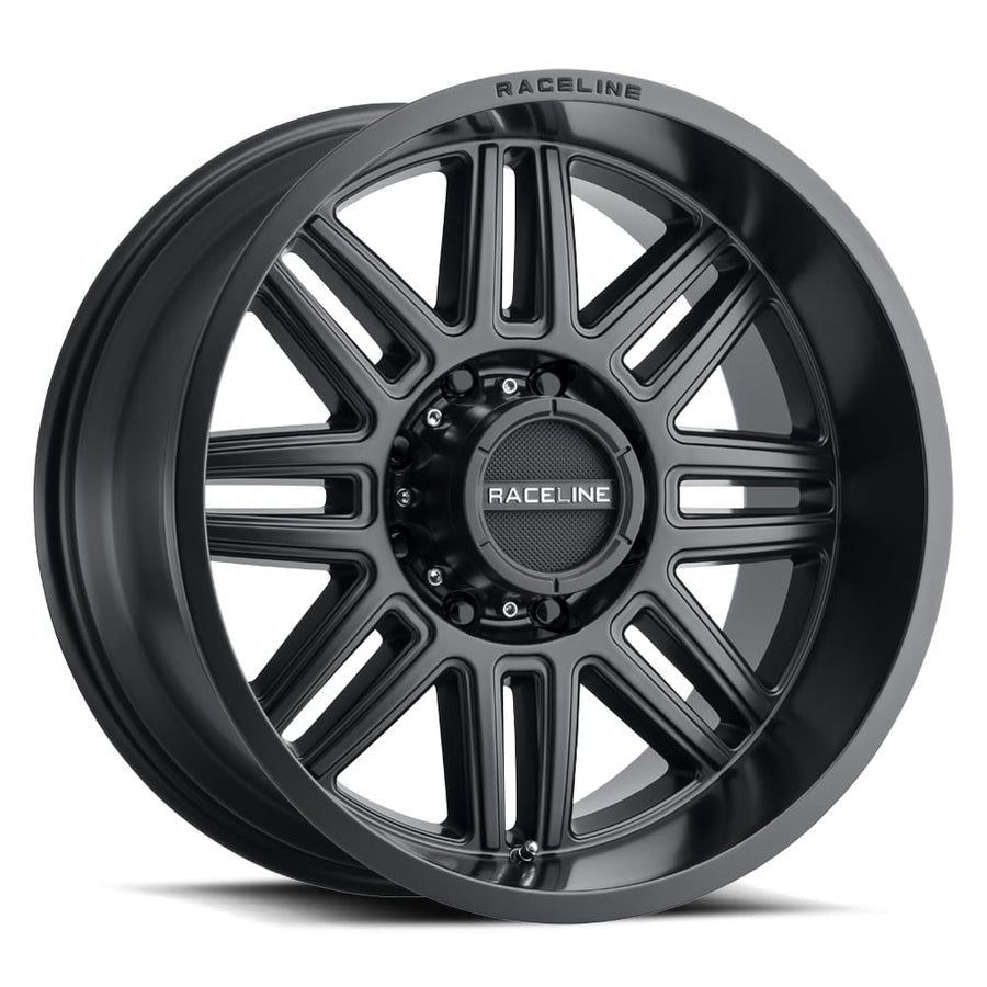 Satin Black Raceline Wheels 948B SPLIT Wheel (17 x 9. inches /8 x 165 mm, 18 mm Offset)