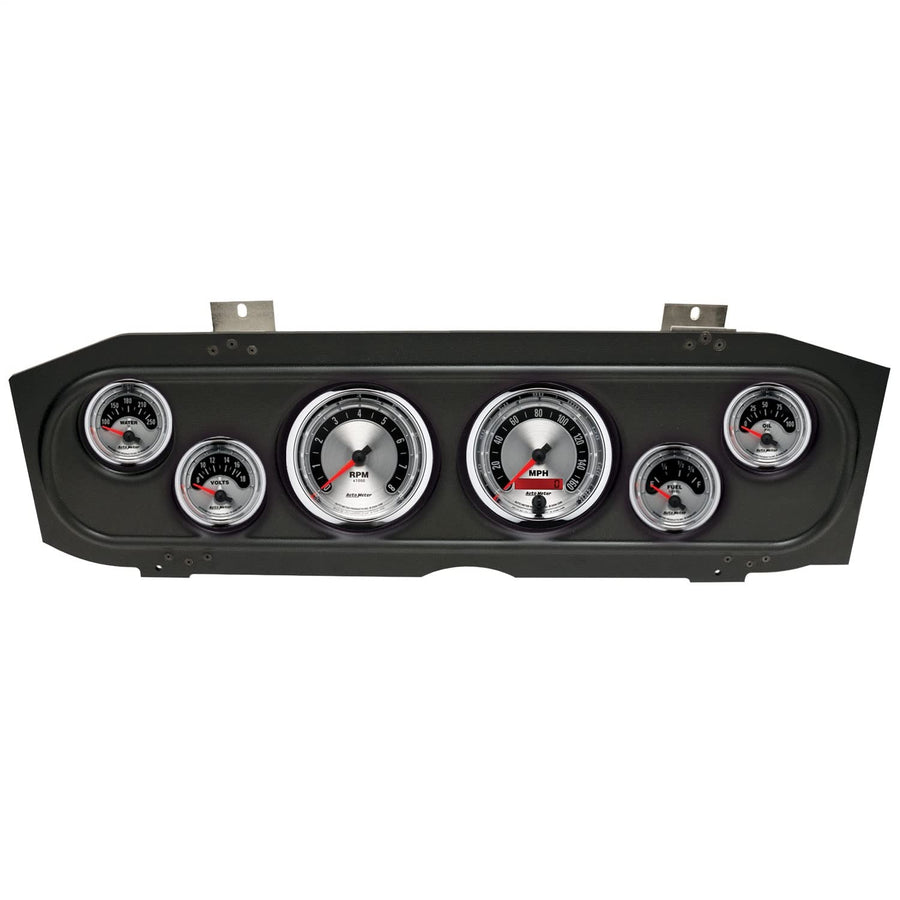 AutoMeter Dash Kit Direct Fit, (3 3/8" X2, 2 1/16" X4), MERC Cougar 69-70, American Muscle (2913-01)