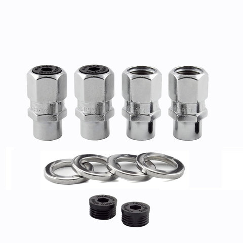 Chrome Racing MCGARD 60129 .490" Shank Style Lug Nut Set (M12 x 1.5 Thread Size) - Set of 4