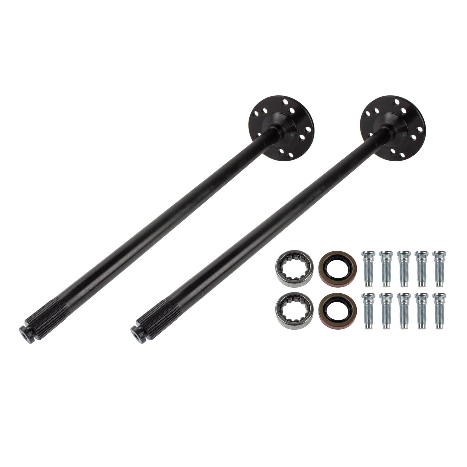 Drive Axle Shaft Assembly TEN Factory MG22134 For Dana 35, 30 Spline Rear Axle Kit, Fits For 1990–2006 Jeep YJ/TJ/Cherokee/Grand Cherokee/Wrangler - Replaces OEM Alloy USA 12134, G2 Axle 962049230