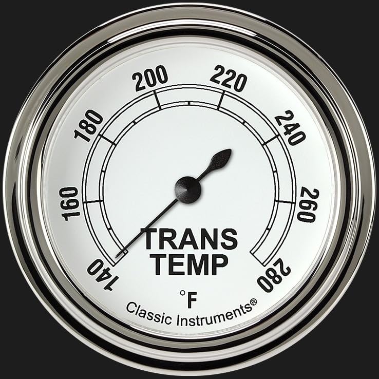 Classic Instruments Classic White CW327SLF 2 5/8" Transmission Temperature Gauge