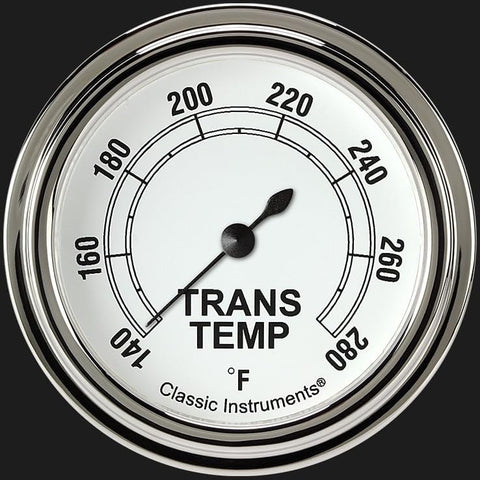 Classic Instruments Classic White CW327SLF 2 5/8" Transmission Temperature Gauge