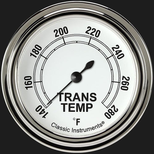 Classic Instruments Classic White CW327SLF 2 5/8" Transmission Temperature Gauge