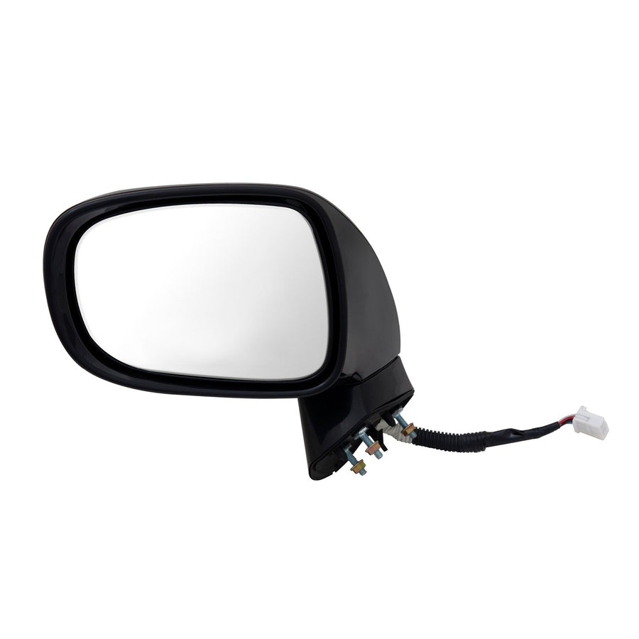 Driver Side Fit Mirror for Lexus ES350, Black, PTM, w/Puddle lamp, Memory, Foldaway, Heated Power