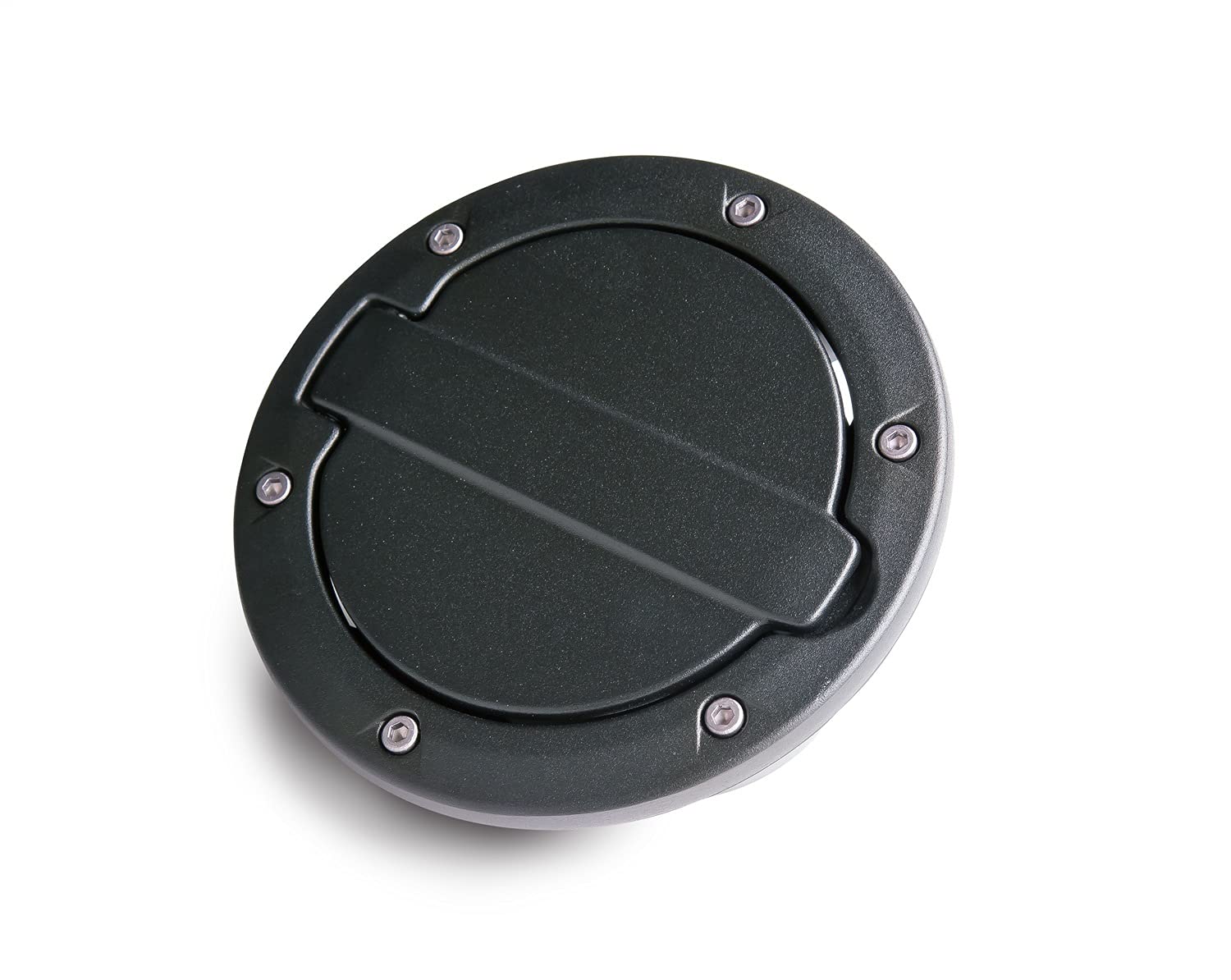 AMP Research RealTruck Aluminum Alloy Fuel Doors - Black, Each | 73000-01A | Fits 2007 - 2018 Jeep Wrangler JK (2-Door & 4-Door)