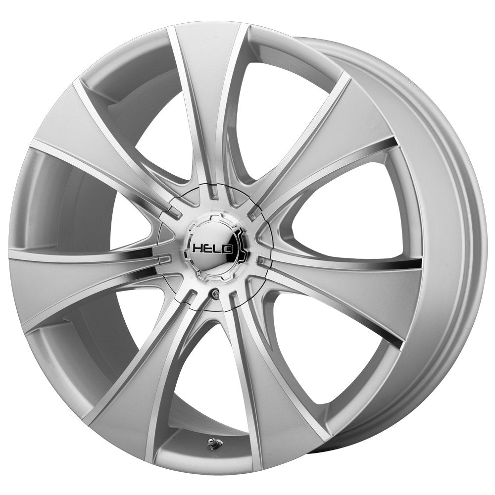 Helo Dark Silver HE874 Wheel with Machined Face (15x7"/5x4.75")