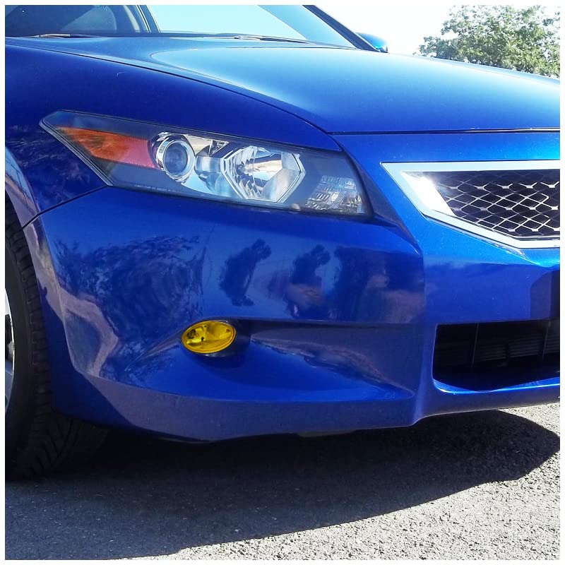 Fog Lights SPEC-D TUNING Yellow Lens + H11 Bulbs + Switch Included Compatible with 2008-2010 Honda Accord 2Dr Coupe L+R Pair Assembly
