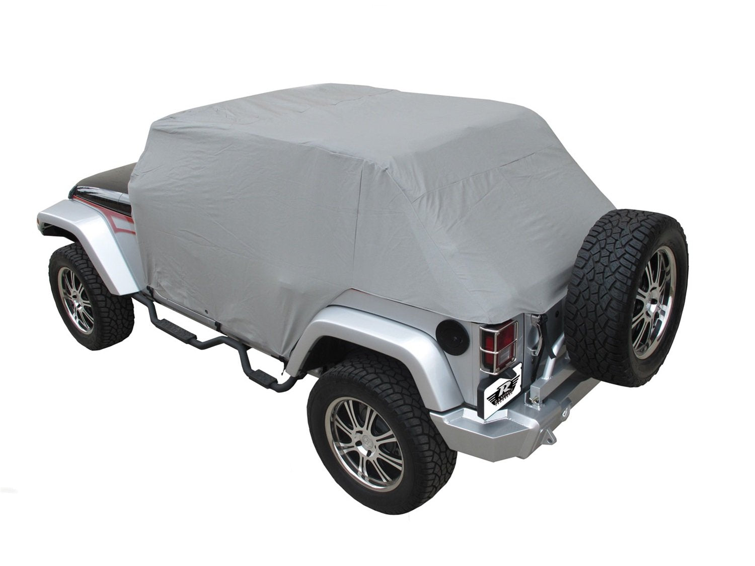 Cab Cover RAMPAGE PRODUCTS for Jeep Wrangler JK | Grey, Waterproof, Door Flaps | 1164 | Fits 2007-2018 Jeep Wrangler JKU 4-Door