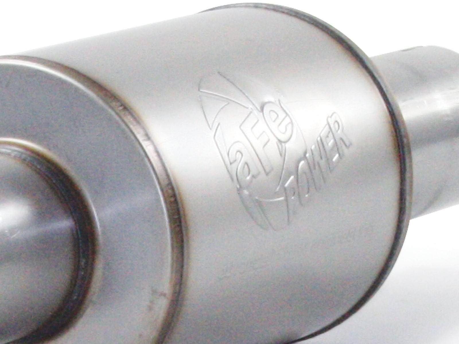 aFe Power 49-91014 Muffler EXH AL 4ID In/Out x 8 Dia, 30 in OAL Body Exhaust