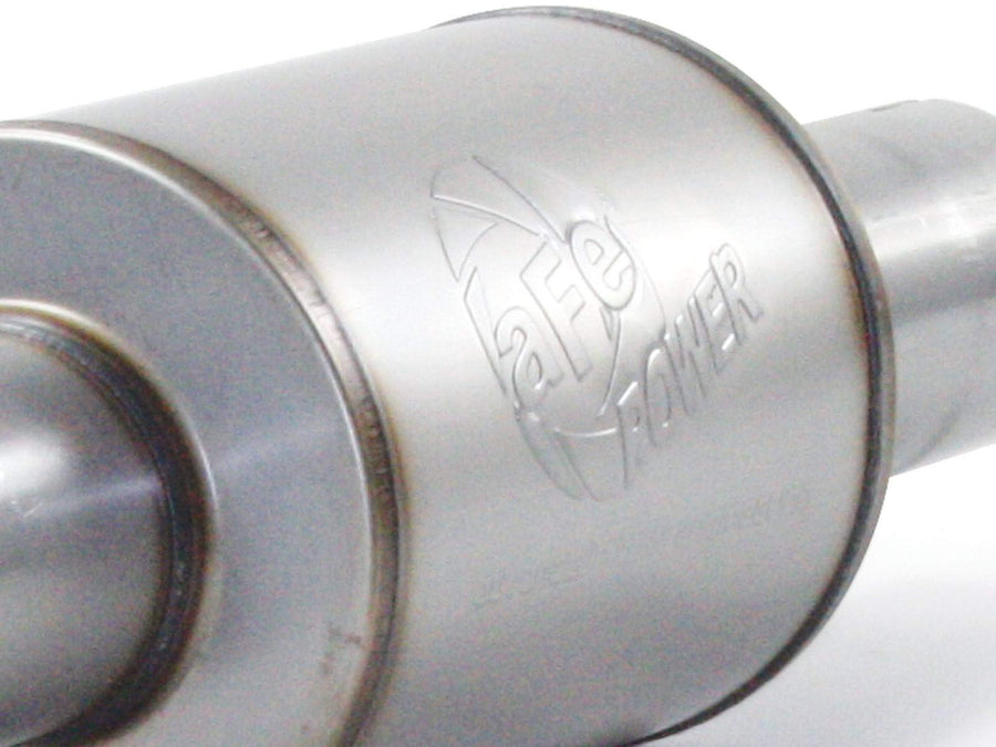 aFe Power 49-91014 Muffler EXH AL 4ID In/Out x 8 Dia, 30 in OAL Body Exhaust