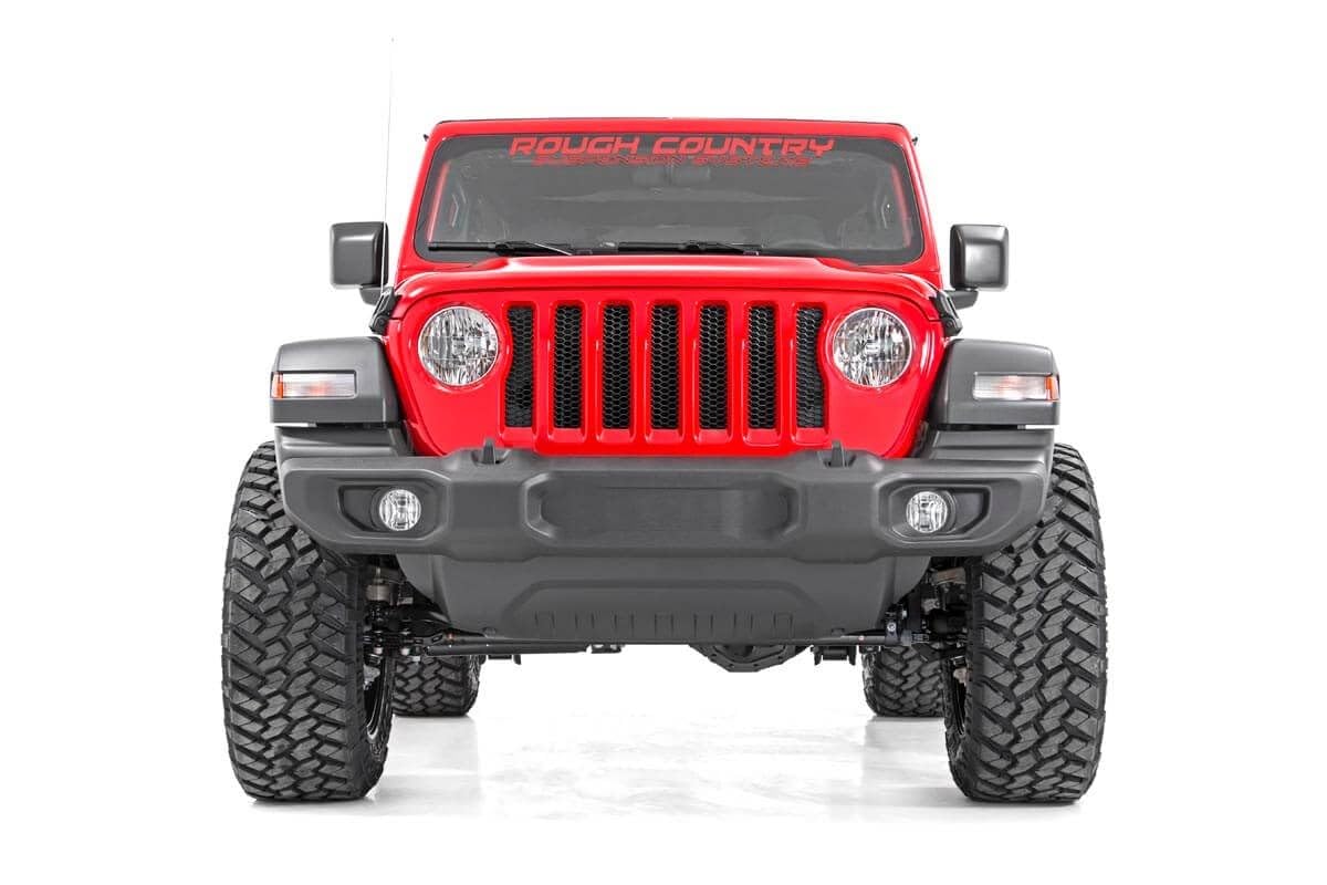 Rough Country 2.5" Lift Kit for Jeep Wrangler JL Unlimited w/ N3 Shocks (2018-2023) 4-Door (Non-Rubicon Models) - Fits up to 35" Tires