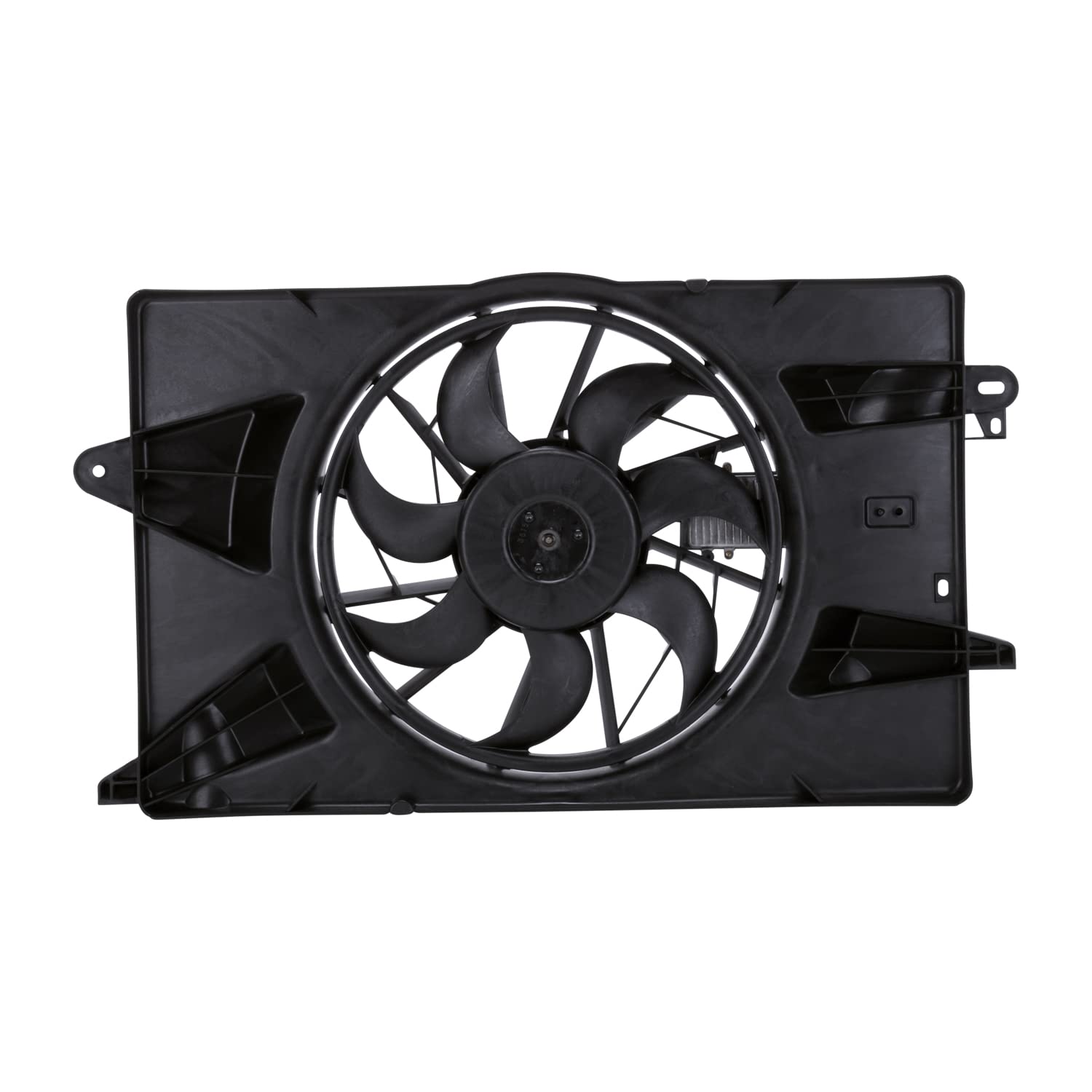 Replacement TYC 622920 Cooling Fan Assembly Compatible with Dodge Dart, Black