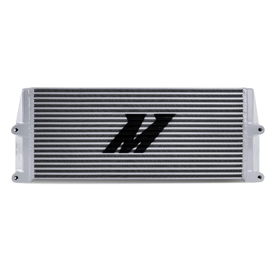 Mishimoto Universal Heavy-Duty Bar-and-Plate Oil Cooler MMOC-SSO-17SL, 17" Core, Same-Side Outlets, Silver