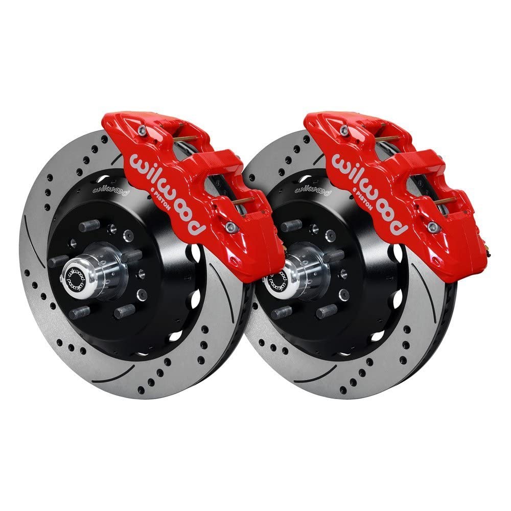 Front Hub Kit AERO6, 14.00", Drill, Red
