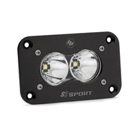 Baja Designs Flush Mount S2 Sport Black LED Light Pod (Spot; Clear)