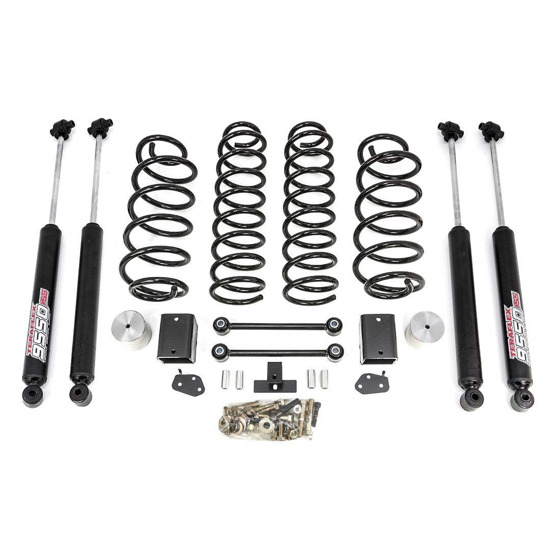 Coil Spring Lift Kit ReadyLift 69-6828 with Teraflex 9550 Shocks 2.5'' Rubicon, 3.5'' Sahara/Sport
