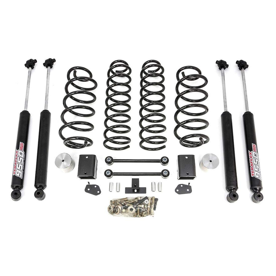Coil Spring Lift Kit ReadyLift 69-6828 with Teraflex 9550 Shocks 2.5'' Rubicon, 3.5'' Sahara/Sport