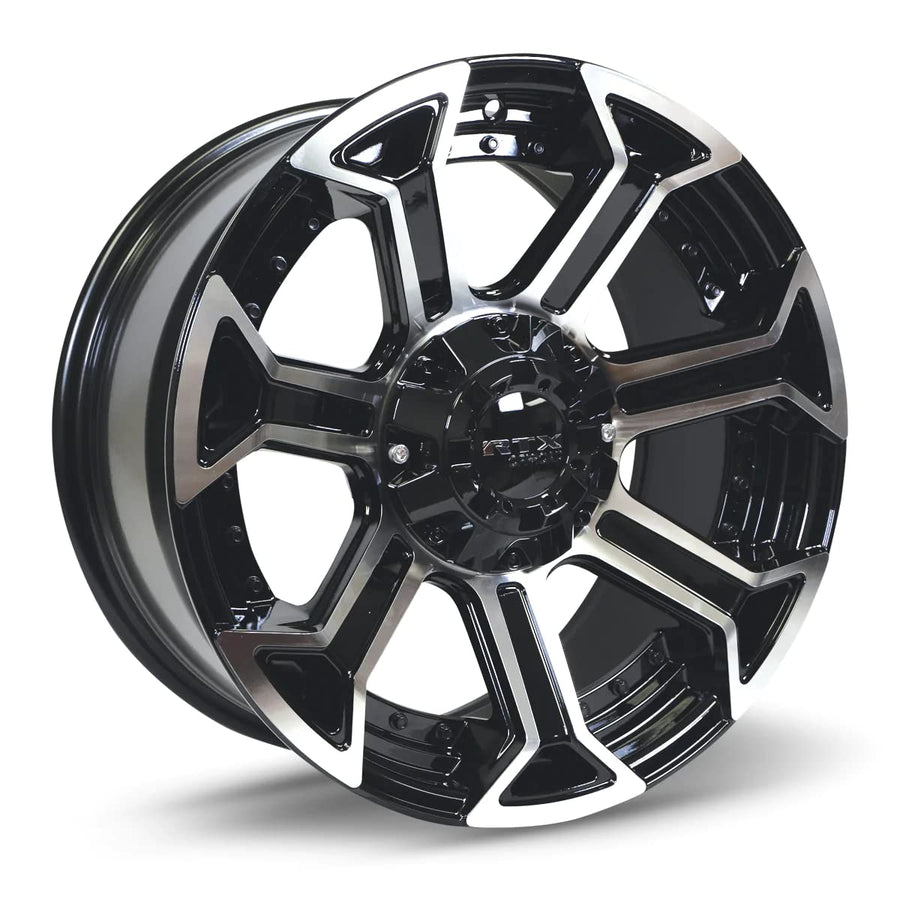 Peak RTX Custom Wheel - 20x10, -18 Offset, 5x127 Bolt Pattern, 71.5mm Hub - Black Machined Rim